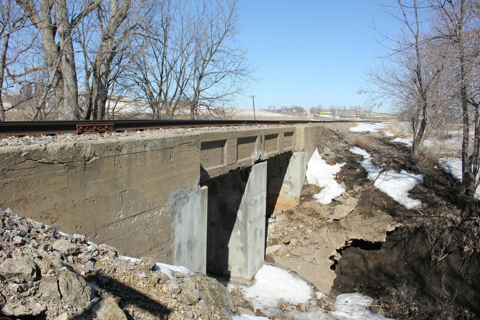 Looking north